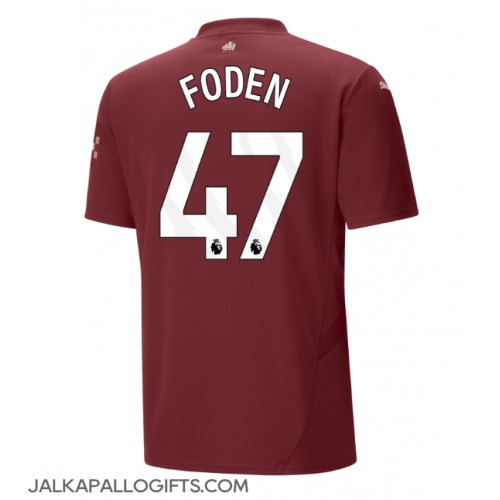 Manchester City Phil Foden #47 Kolmaspaita 2024-25 Lyhythihainen